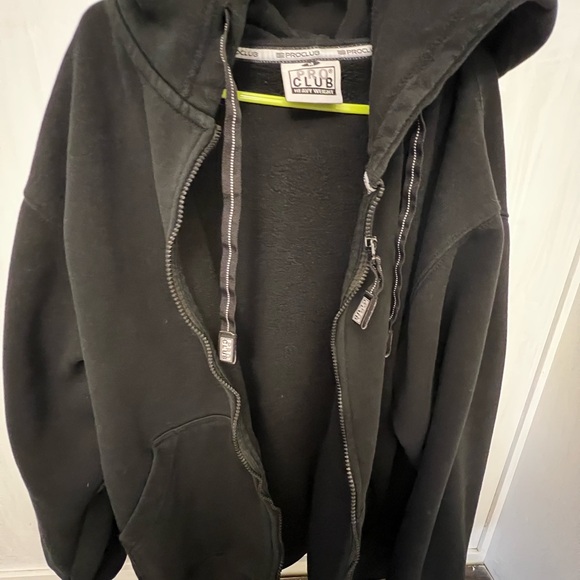 Pro Club Black Hoodie for Men - Picture 1 of 5
